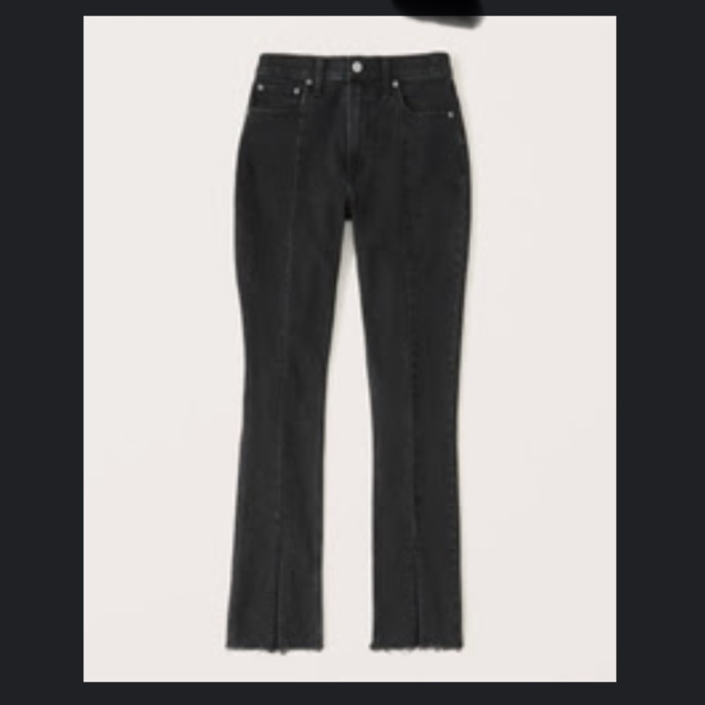 Abercrombie & Fitch Black Straight Leg Jeans